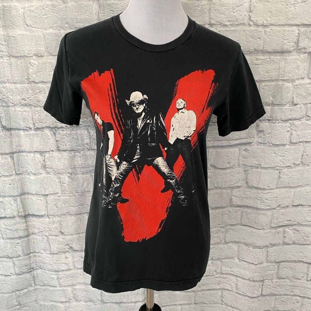 Vertigo 2005 tour standard American women S 100% cotton band tshirt black